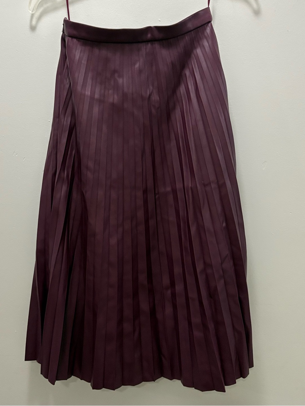 bagatelle Pleated Midi Skirt in Plum